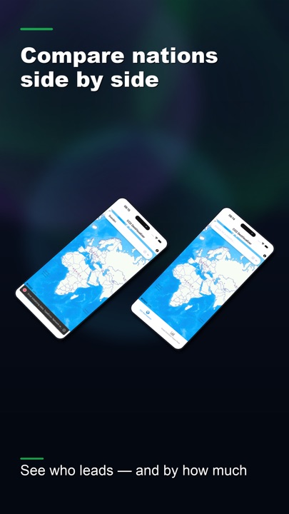CO2 World Info store screenshot: compare nations side by side